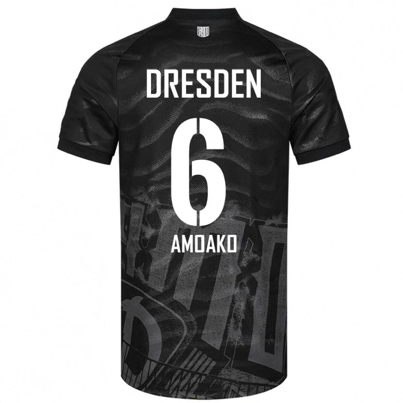 Danxen Damen Kofi Amoako #6 Schwarz Grau Auswärtstrikot Trikot 2025/26 T-Shirt Österreich