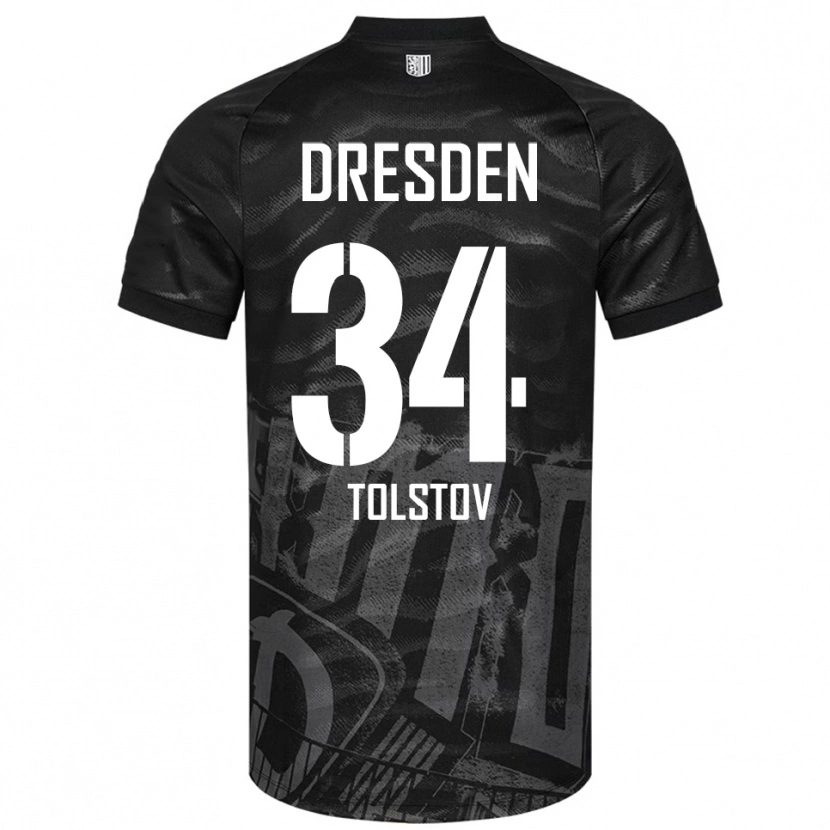 Danxen Damen Maik Tolstov #34 Schwarz Grau Auswärtstrikot Trikot 2025/26 T-Shirt Österreich
