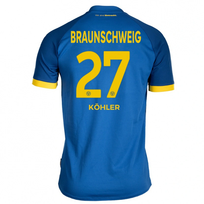 Danxen Damen Sven Köhler #27 Königsblau Gelb Auswärtstrikot Trikot 2025/26 T-Shirt Österreich