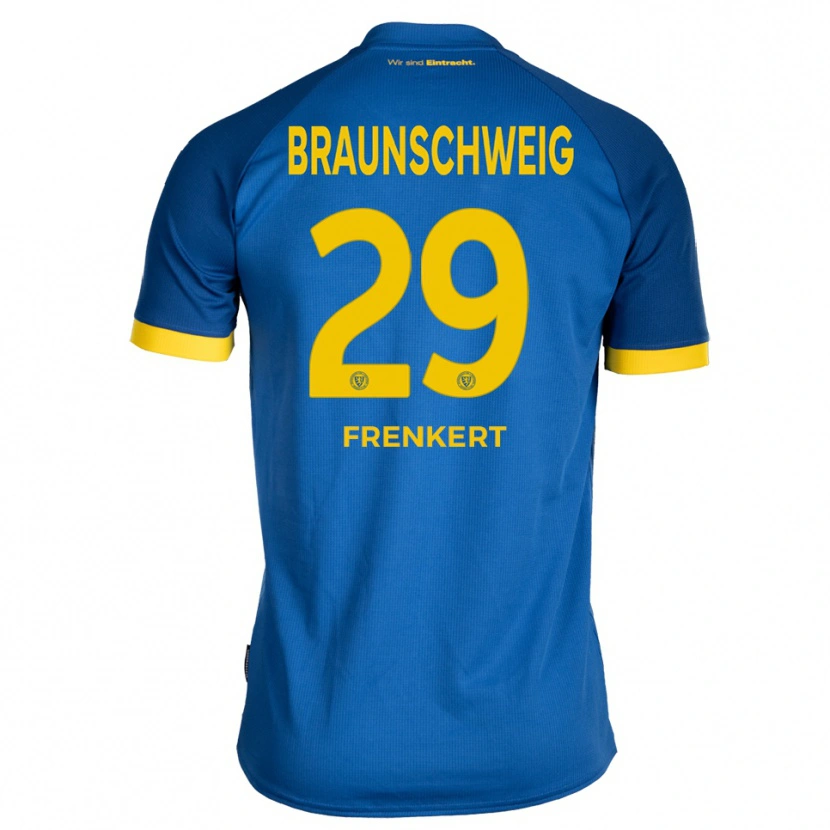 Danxen Damen Lukas Frenkert #29 Königsblau Gelb Auswärtstrikot Trikot 2025/26 T-Shirt Österreich