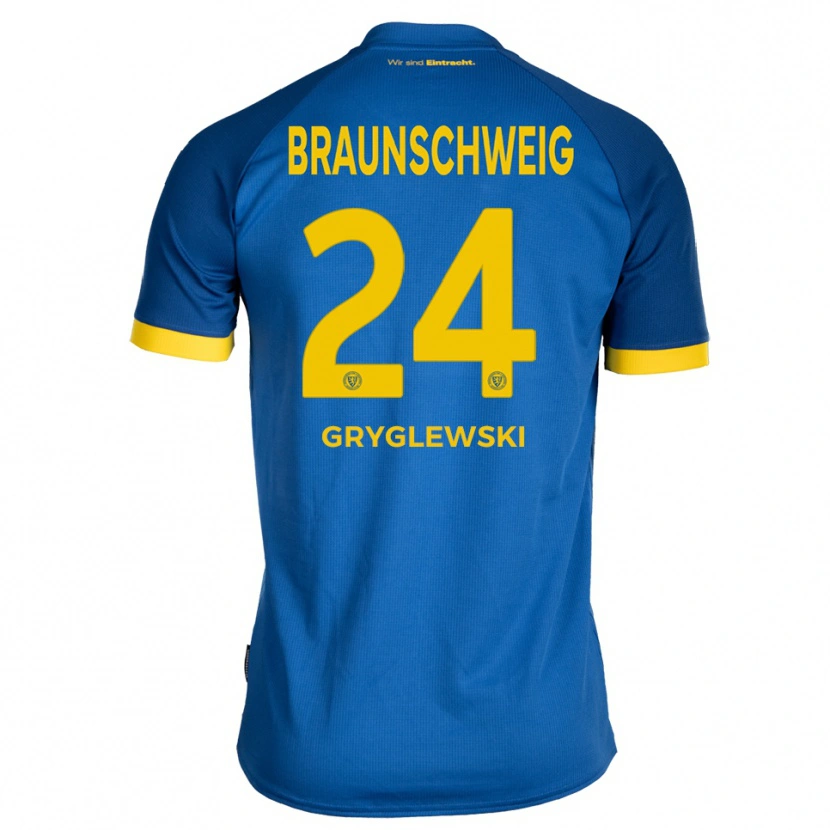 Danxen Damen Milan Gryglewski #24 Königsblau Gelb Auswärtstrikot Trikot 2025/26 T-Shirt Österreich