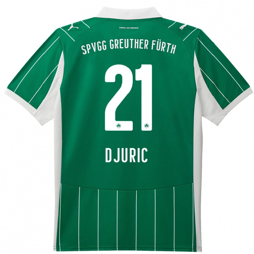 Danxen Damen Andrej Djuric #21 Grün Weiß Auswärtstrikot Trikot 2025/26 T-Shirt Österreich