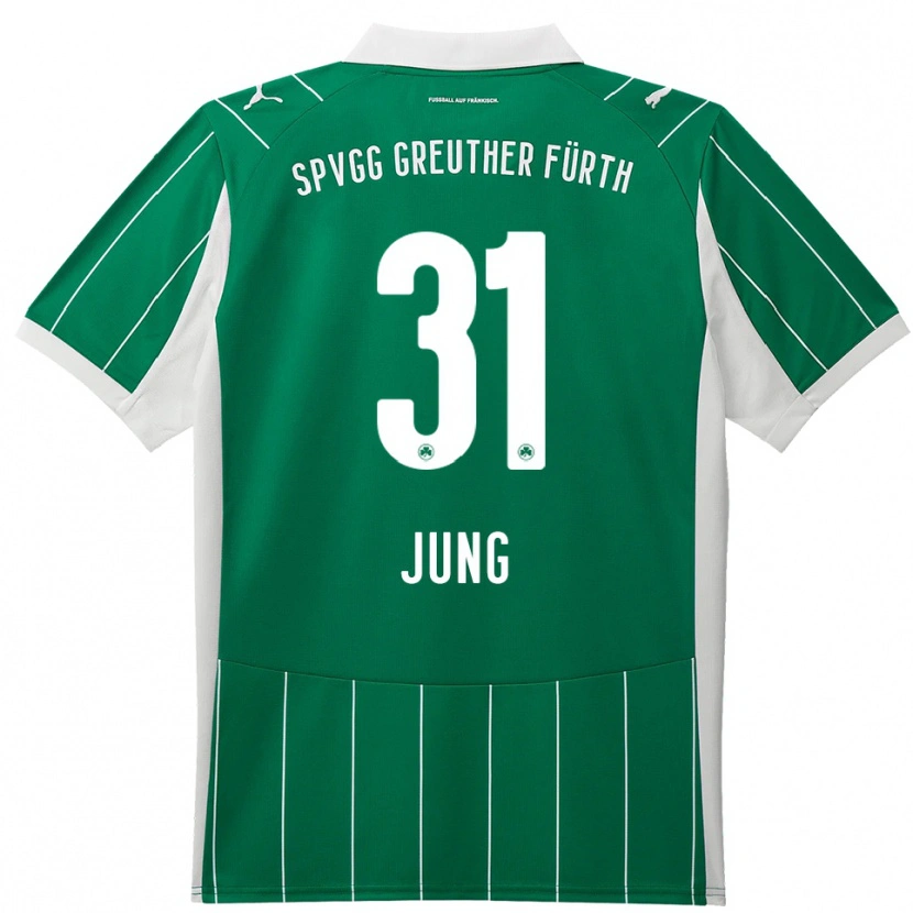 Danxen Damen Sebastian Jung #31 Grün Weiß Auswärtstrikot Trikot 2025/26 T-Shirt Österreich