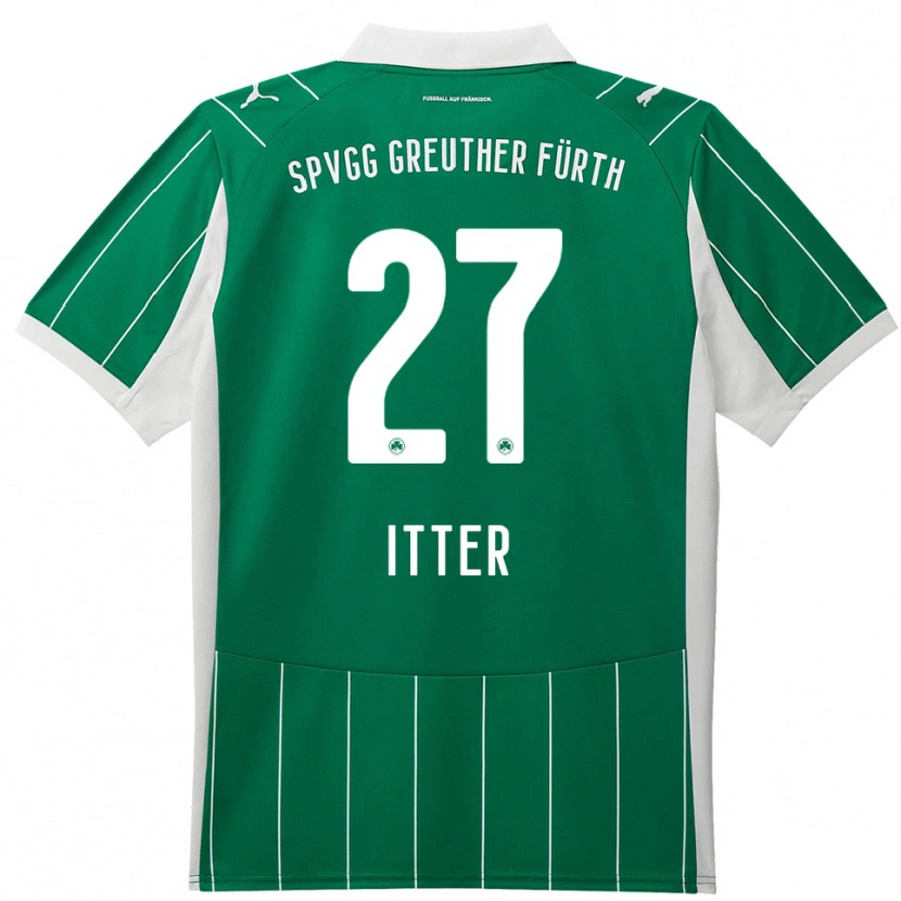 Danxen Damen Luca Itter #27 Grün Weiß Auswärtstrikot Trikot 2025/26 T-Shirt Österreich