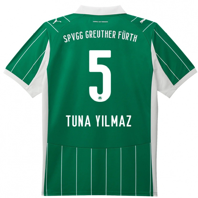 Danxen Damen Tuna Yilmaz #5 Grün Weiß Auswärtstrikot Trikot 2025/26 T-Shirt Österreich