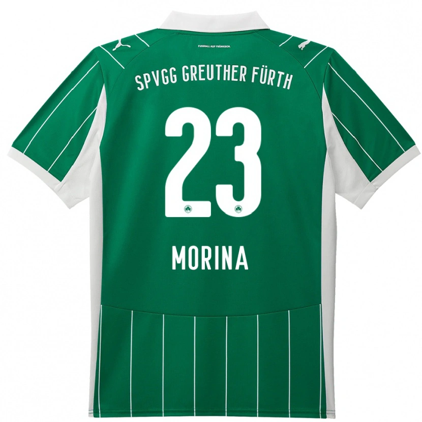 Danxen Damen Dion Morina #23 Grün Weiß Auswärtstrikot Trikot 2025/26 T-Shirt Österreich