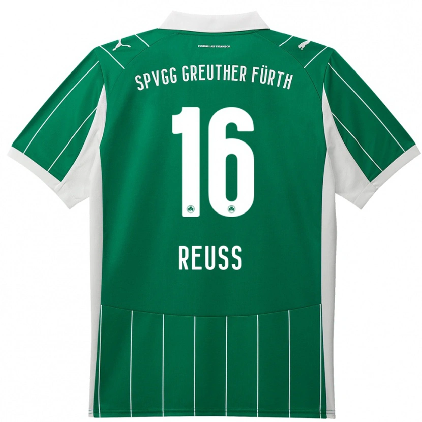 Danxen Damen Jonah Reuß #16 Grün Weiß Auswärtstrikot Trikot 2025/26 T-Shirt Österreich