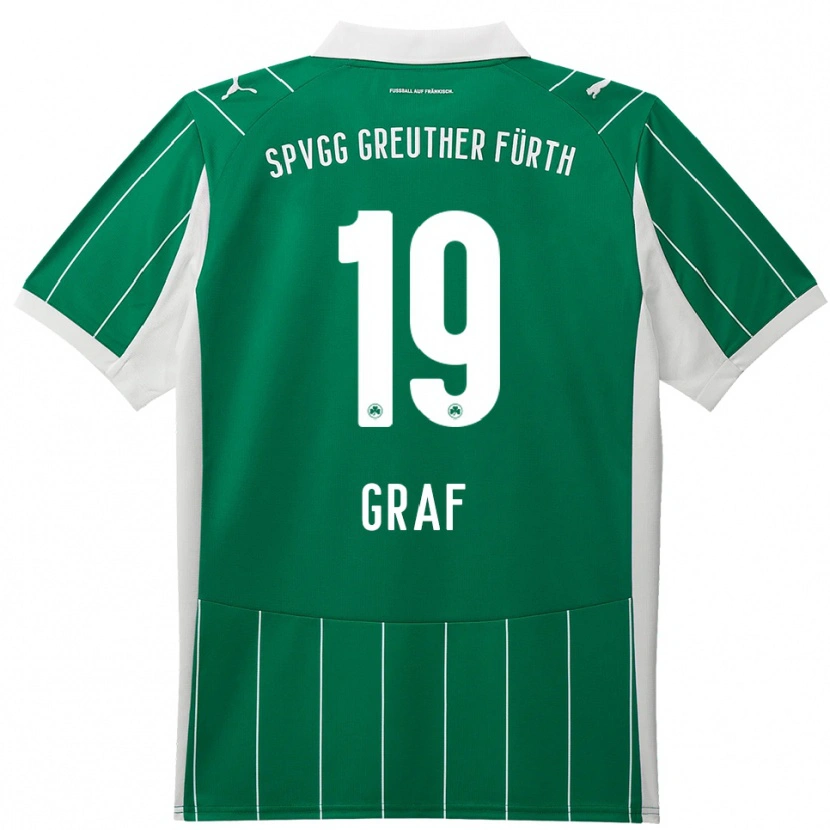 Danxen Damen Fabian Graf #19 Grün Weiß Auswärtstrikot Trikot 2025/26 T-Shirt Österreich