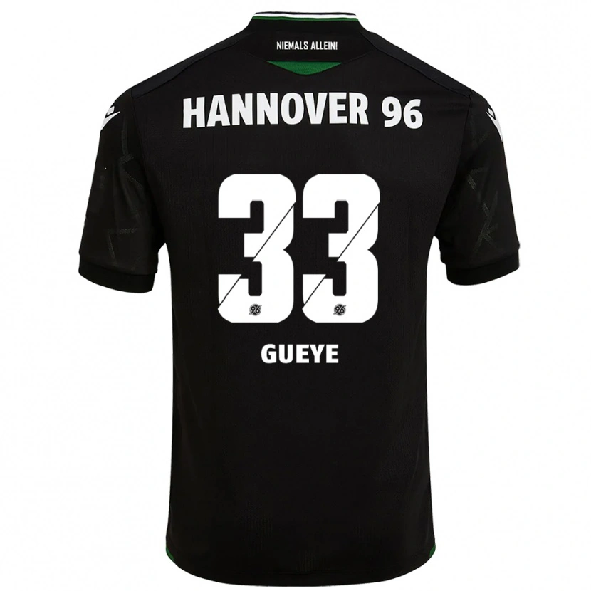 Danxen Damen Abdoulaye Gueye #33 Schwarz Grün Auswärtstrikot Trikot 2025/26 T-Shirt Österreich