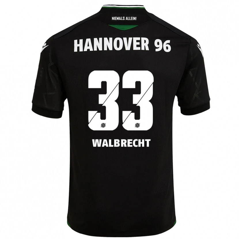 Danxen Damen Tim Walbrecht #33 Schwarz Grün Auswärtstrikot Trikot 2025/26 T-Shirt Österreich
