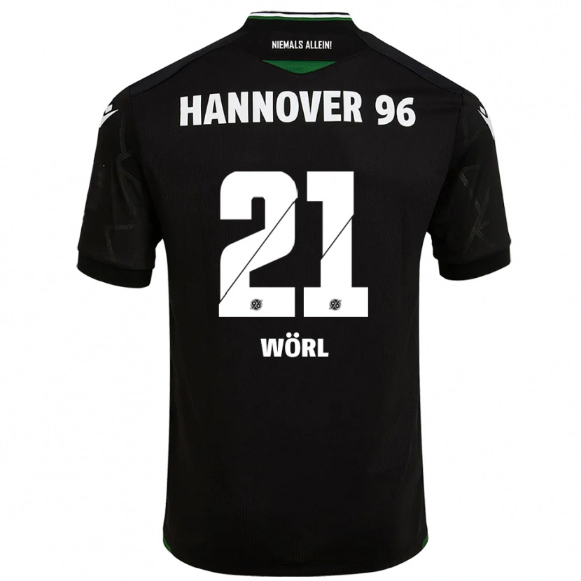 Danxen Damen Marius Wörl #21 Schwarz Grün Auswärtstrikot Trikot 2025/26 T-Shirt Österreich