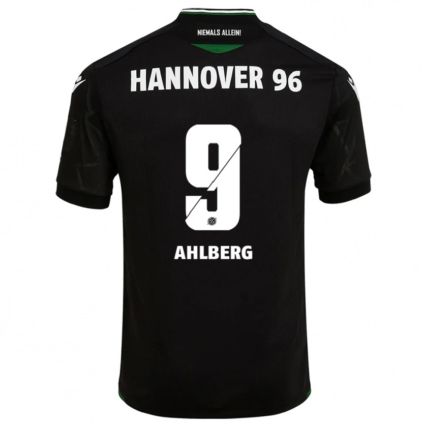Danxen Damen Kevin Ahlberg #9 Schwarz Grün Auswärtstrikot Trikot 2025/26 T-Shirt Österreich