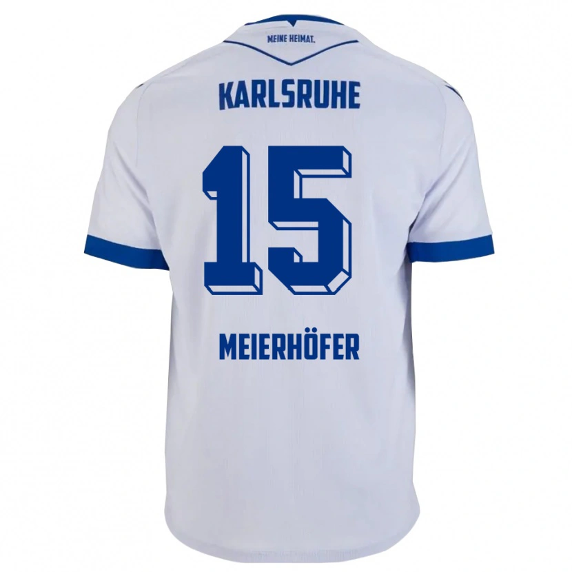 Danxen Damen Luis Meierhöfer #15 Weiß Blau Auswärtstrikot Trikot 2025/26 T-Shirt Österreich