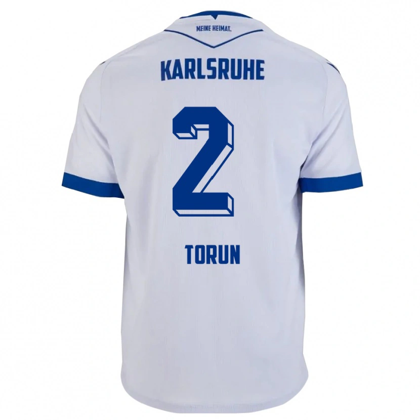 Danxen Damen Mete Torun #2 Weiß Blau Auswärtstrikot Trikot 2025/26 T-Shirt Österreich
