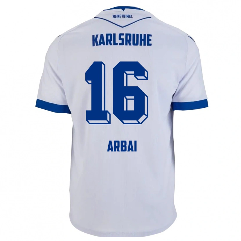 Danxen Damen Houssam Arbai #16 Weiß Blau Auswärtstrikot Trikot 2025/26 T-Shirt Österreich