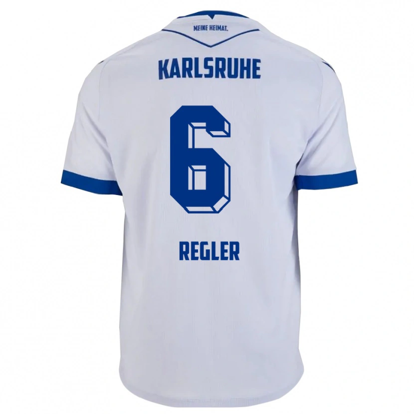 Danxen Damen Nick Regler #6 Weiß Blau Auswärtstrikot Trikot 2025/26 T-Shirt Österreich