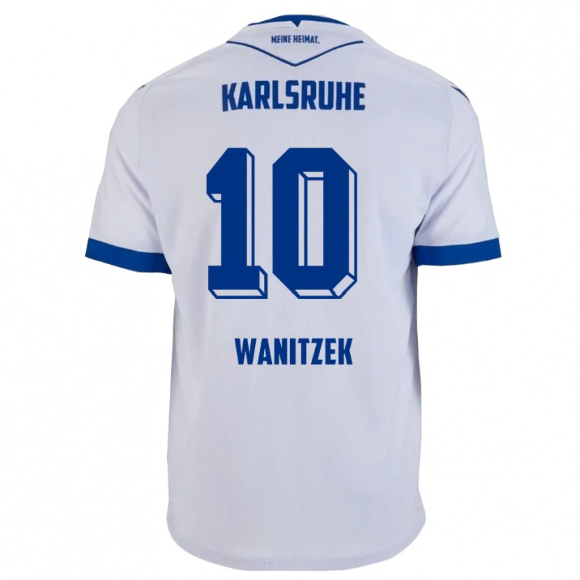 Danxen Damen Marvin Wanitzek #10 Weiß Blau Auswärtstrikot Trikot 2025/26 T-Shirt Österreich