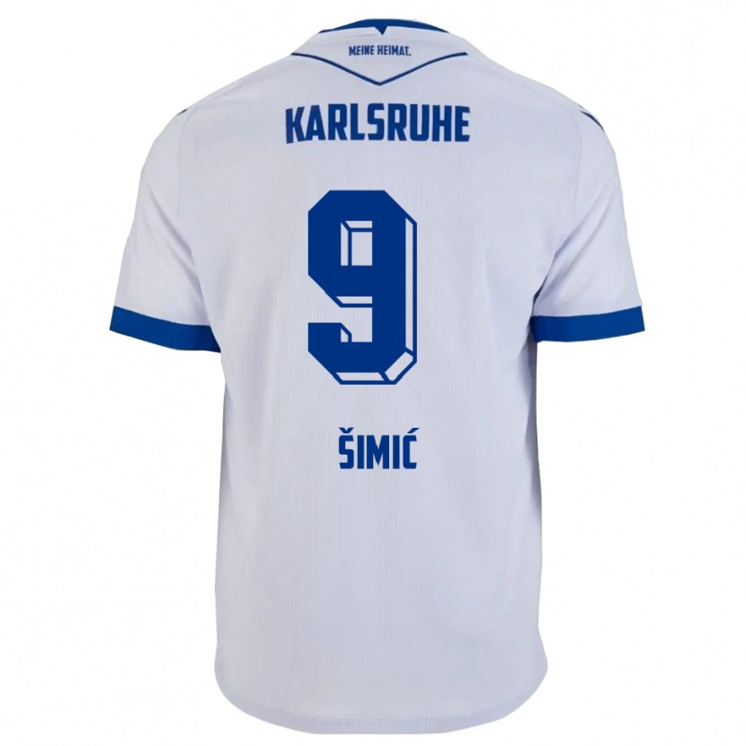 Danxen Damen Roko Simic #9 Weiß Blau Auswärtstrikot Trikot 2025/26 T-Shirt Österreich