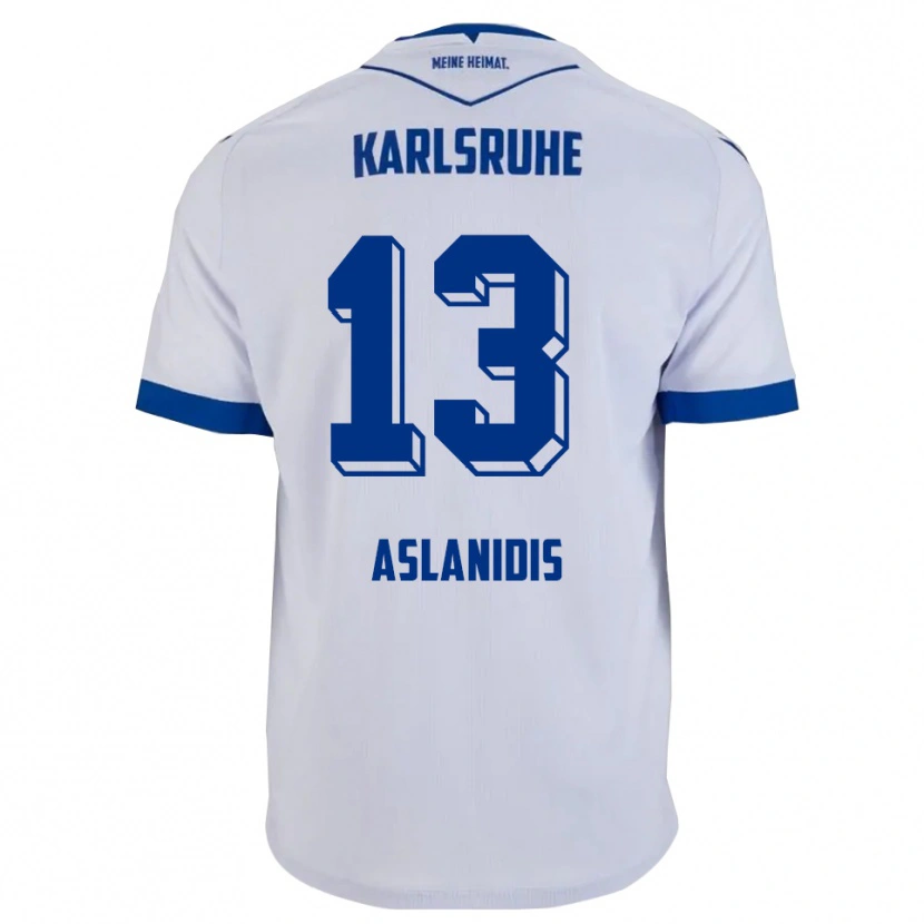 Danxen Damen Ioannis Aslanidis #13 Weiß Blau Auswärtstrikot Trikot 2025/26 T-Shirt Österreich