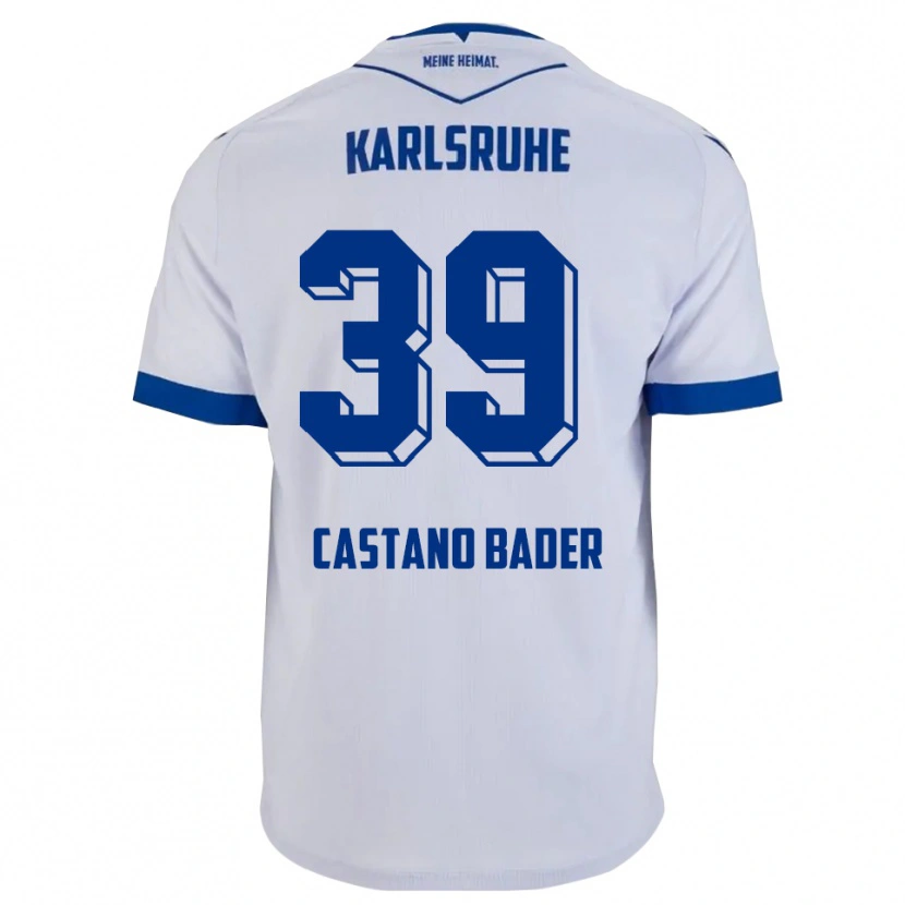 Danxen Damen Simeon Castano Bader #39 Weiß Blau Auswärtstrikot Trikot 2025/26 T-Shirt Österreich