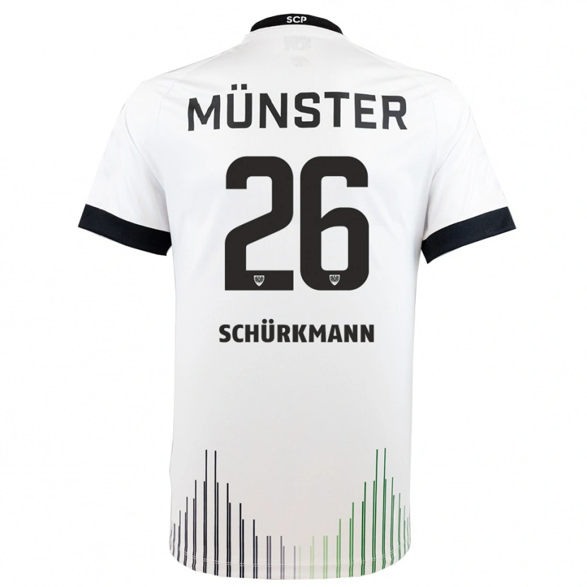 Danxen Damen Christopher Schürkmann #26 Weiß Schwarz Auswärtstrikot Trikot 2025/26 T-Shirt Österreich