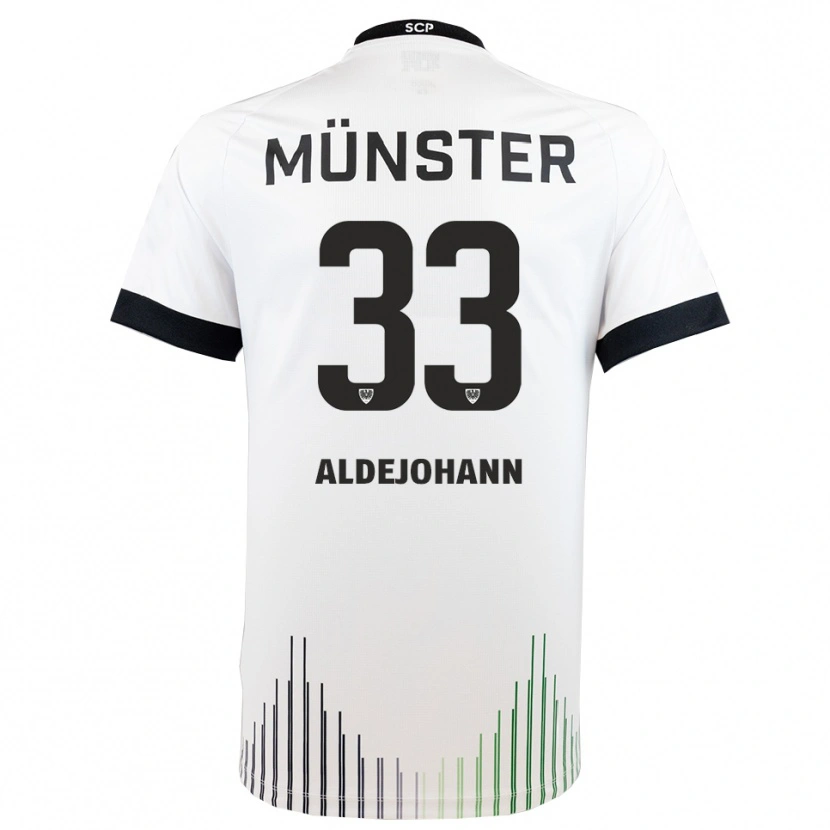 Danxen Damen Sören Aldejohann #33 Weiß Schwarz Auswärtstrikot Trikot 2025/26 T-Shirt Österreich
