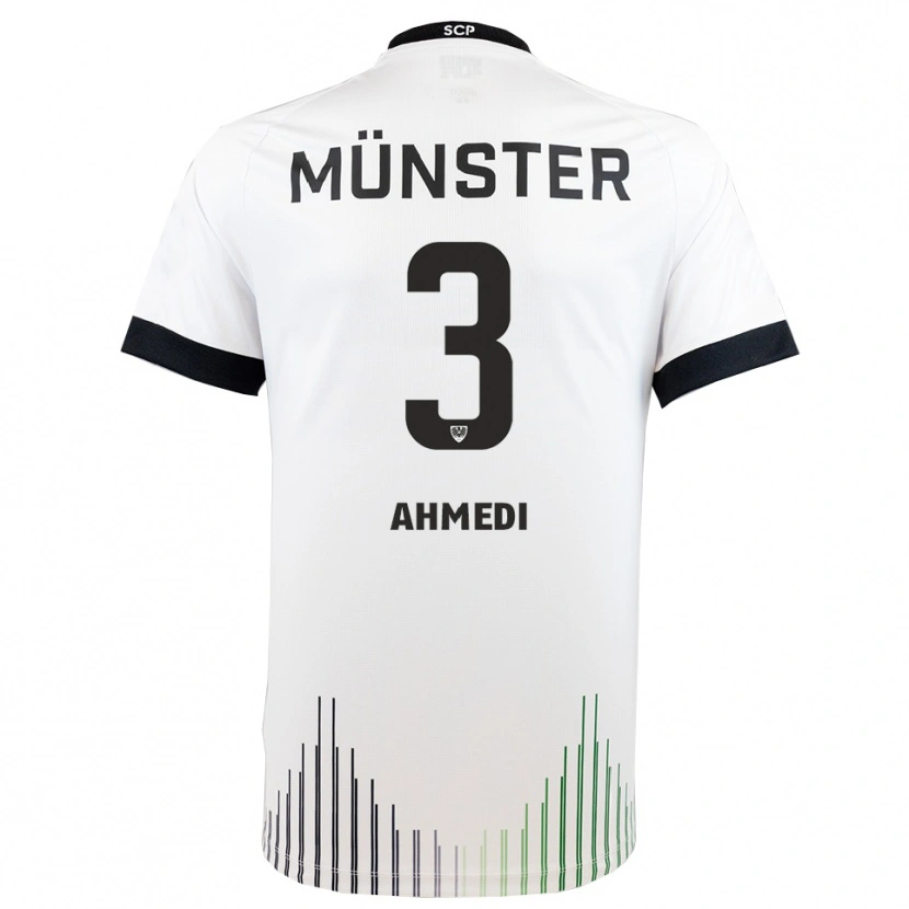 Danxen Damen Valon Ahmedi #3 Weiß Schwarz Auswärtstrikot Trikot 2025/26 T-Shirt Österreich