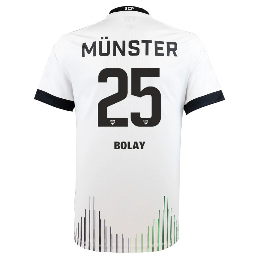 Danxen Damen Luca Bolay #25 Weiß Schwarz Auswärtstrikot Trikot 2025/26 T-Shirt Österreich