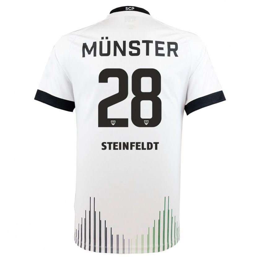 Danxen Damen Luca Steinfeldt #28 Weiß Schwarz Auswärtstrikot Trikot 2025/26 T-Shirt Österreich