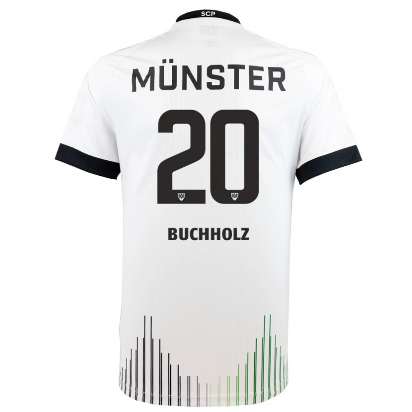Danxen Damen Julius Buchholz #20 Weiß Schwarz Auswärtstrikot Trikot 2025/26 T-Shirt Österreich