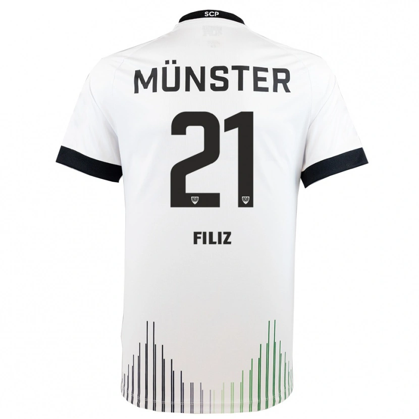 Danxen Damen Mete Filiz #21 Weiß Schwarz Auswärtstrikot Trikot 2025/26 T-Shirt Österreich