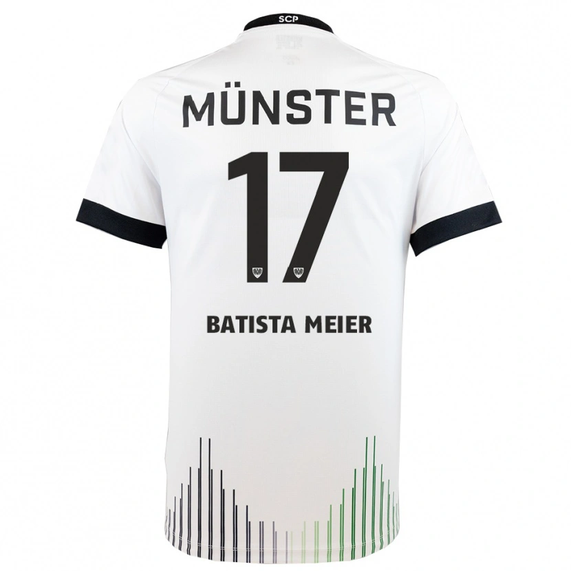 Danxen Damen Oliver Batista Meier #17 Weiß Schwarz Auswärtstrikot Trikot 2025/26 T-Shirt Österreich