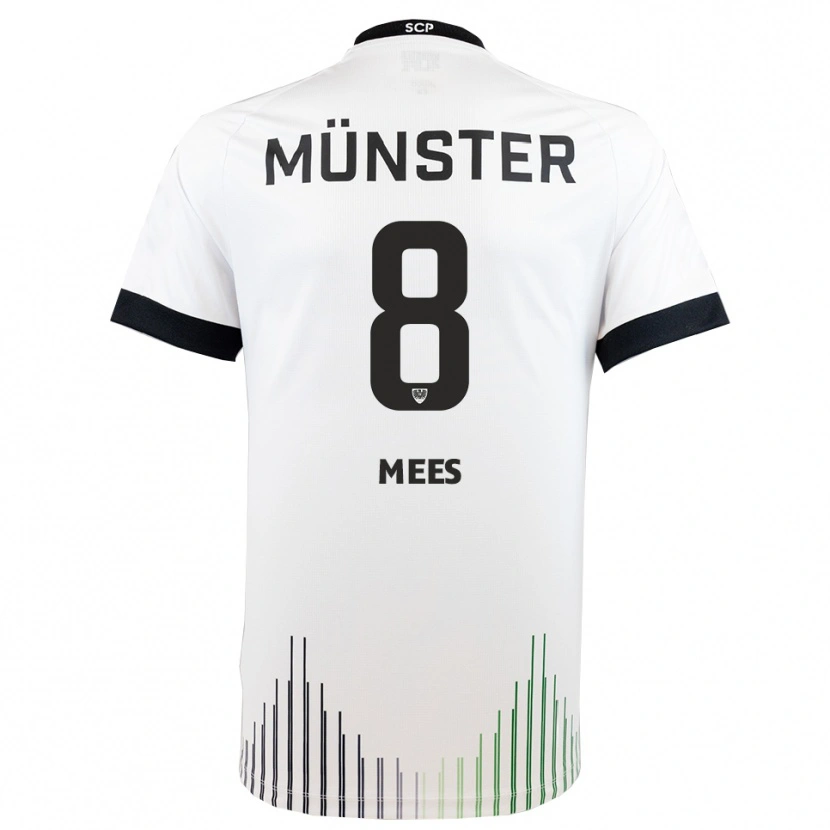 Danxen Damen Joshua Mees #8 Weiß Schwarz Auswärtstrikot Trikot 2025/26 T-Shirt Österreich