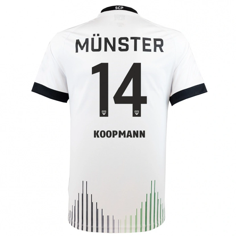 Danxen Damen Pascal Koopmann #14 Weiß Schwarz Auswärtstrikot Trikot 2025/26 T-Shirt Österreich