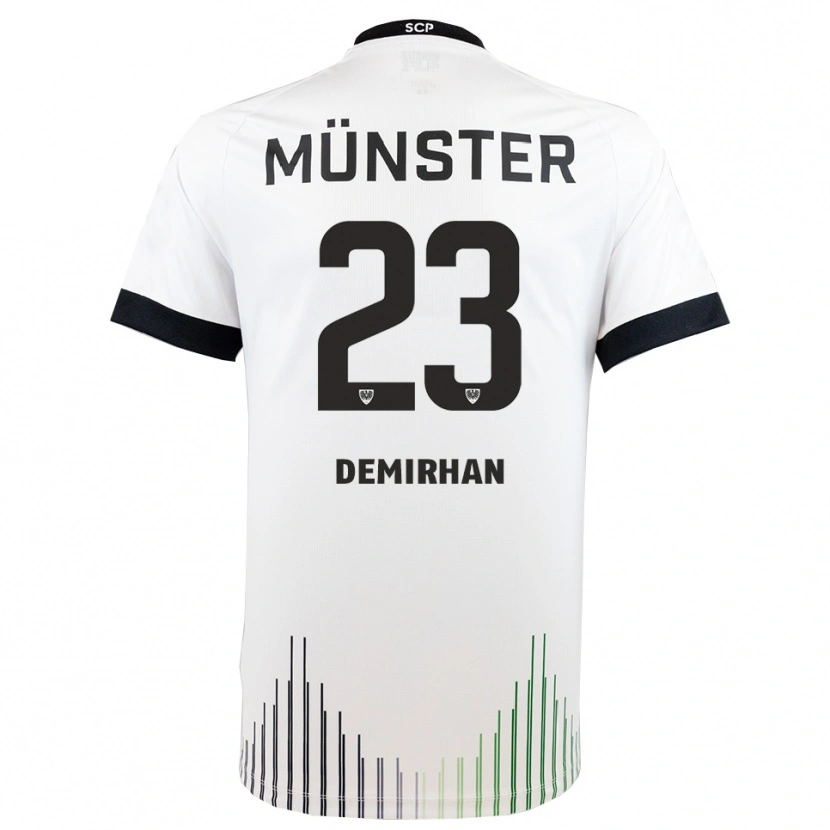 Danxen Damen Mikail Demirhan #23 Weiß Schwarz Auswärtstrikot Trikot 2025/26 T-Shirt Österreich