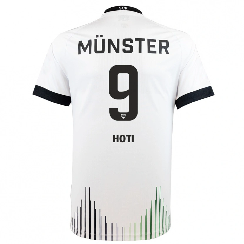 Danxen Damen Arbnor Hoti #9 Weiß Schwarz Auswärtstrikot Trikot 2025/26 T-Shirt Österreich