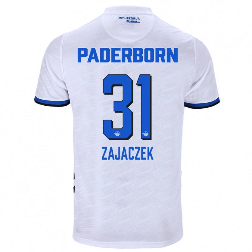 Danxen Damen Arne Zajaczek #31 Weiß Blau Auswärtstrikot Trikot 2025/26 T-Shirt Österreich