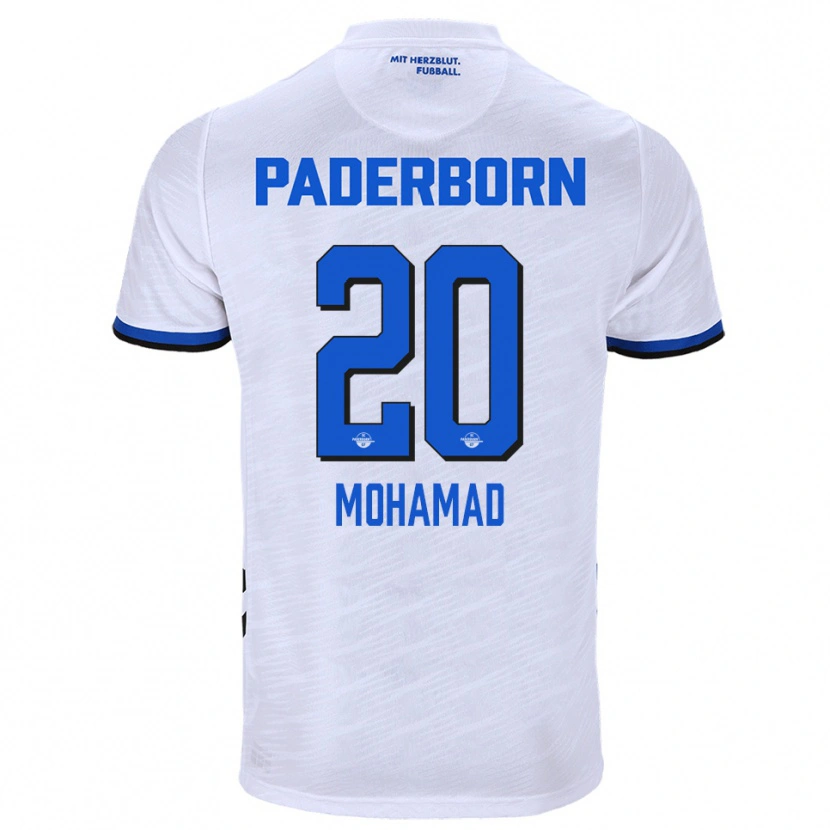 Danxen Damen Hassan Mohamad #20 Weiß Blau Auswärtstrikot Trikot 2025/26 T-Shirt Österreich