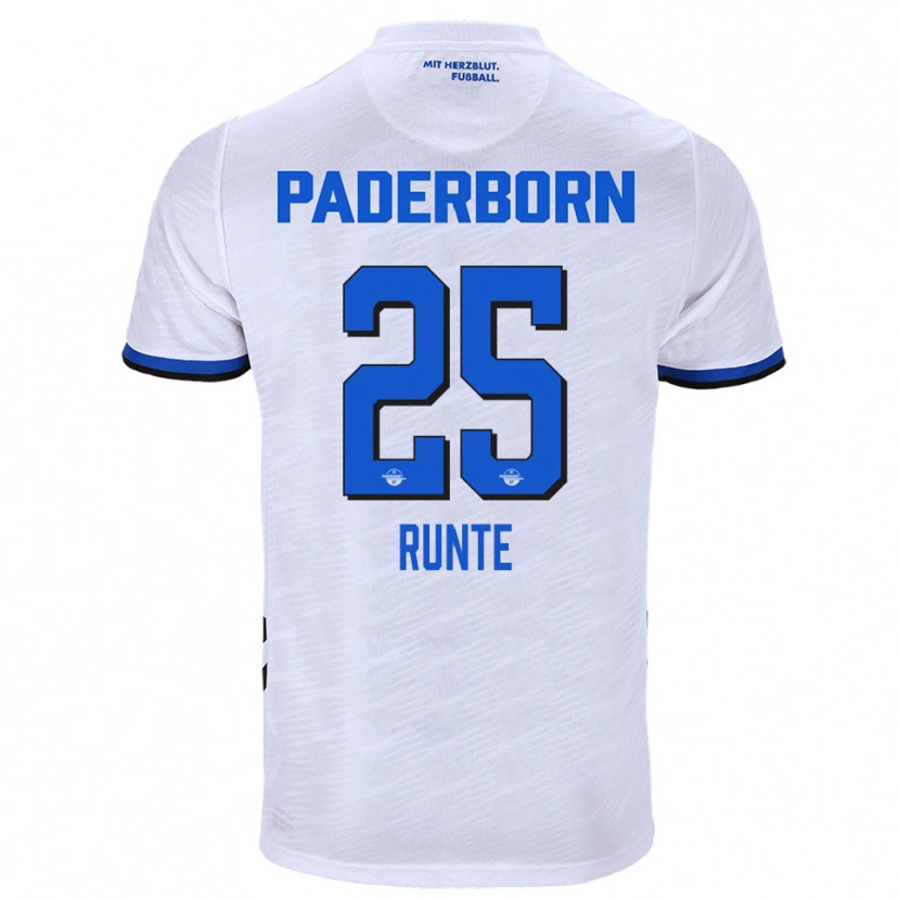 Danxen Damen Marlon Runte #25 Weiß Blau Auswärtstrikot Trikot 2025/26 T-Shirt Österreich