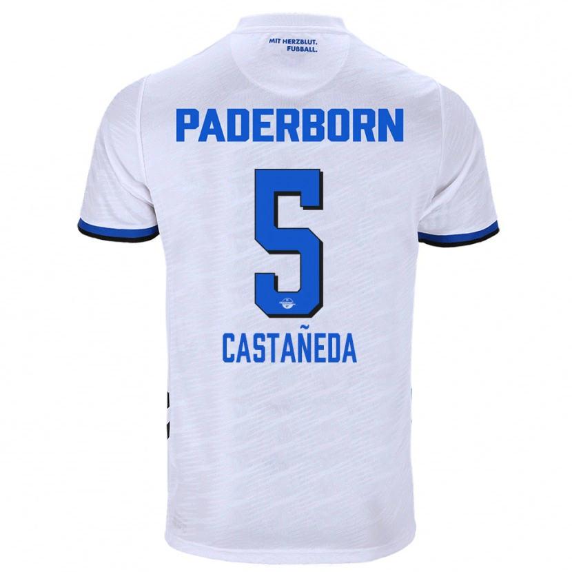 Danxen Damen Santiago Castañeda #5 Weiß Blau Auswärtstrikot Trikot 2025/26 T-Shirt Österreich