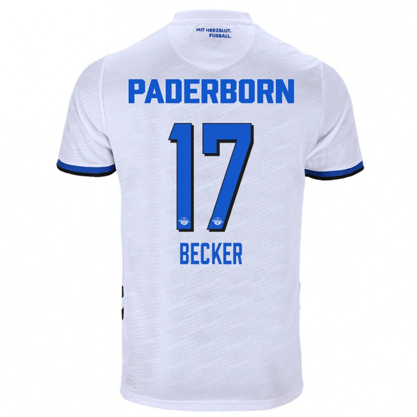 Danxen Damen Marlon Becker #17 Weiß Blau Auswärtstrikot Trikot 2025/26 T-Shirt Österreich