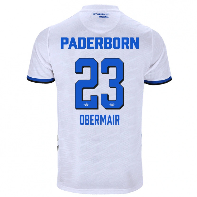 Danxen Damen Raphael Obermair #23 Weiß Blau Auswärtstrikot Trikot 2025/26 T-Shirt Österreich
