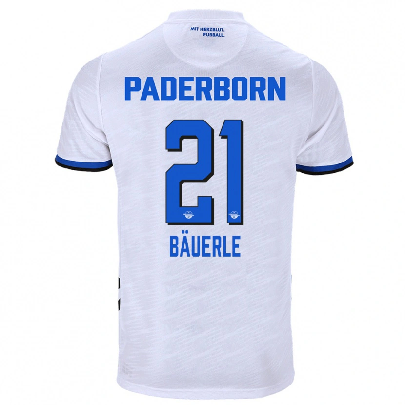 Danxen Damen Anton Bäuerle #21 Weiß Blau Auswärtstrikot Trikot 2025/26 T-Shirt Österreich