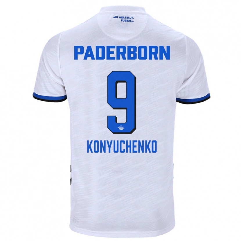 Danxen Damen Yehor Konyuchenko #9 Weiß Blau Auswärtstrikot Trikot 2025/26 T-Shirt Österreich