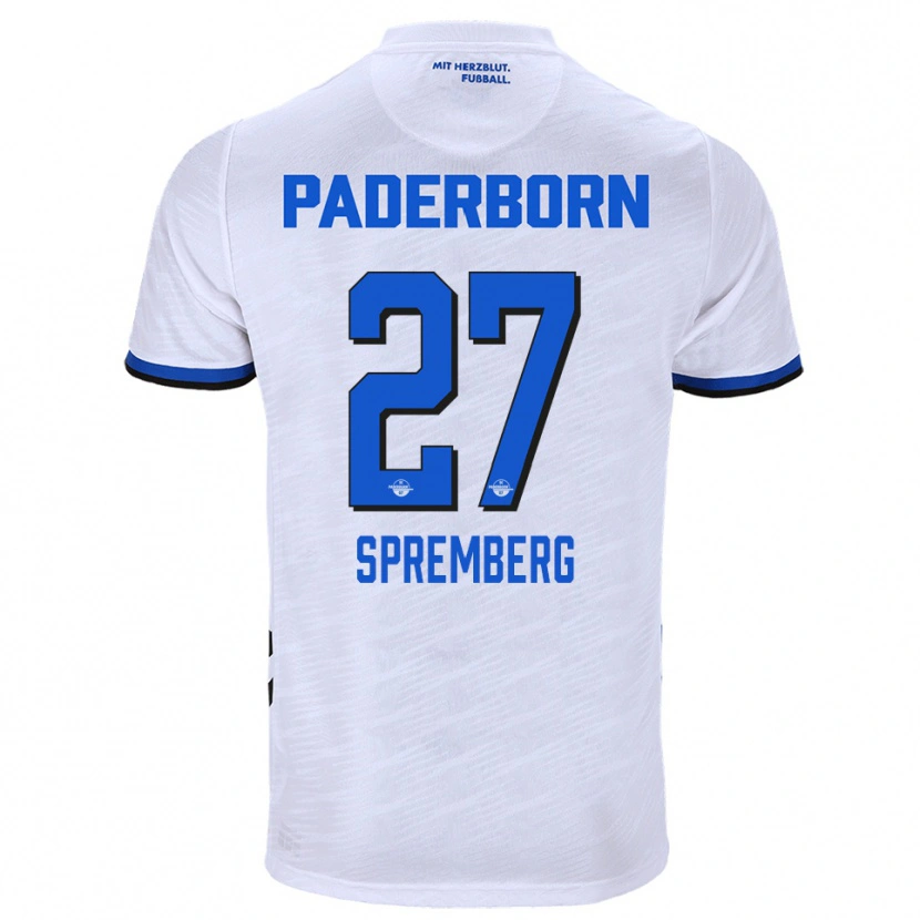 Danxen Damen Lenn Spremberg #27 Weiß Blau Auswärtstrikot Trikot 2025/26 T-Shirt Österreich