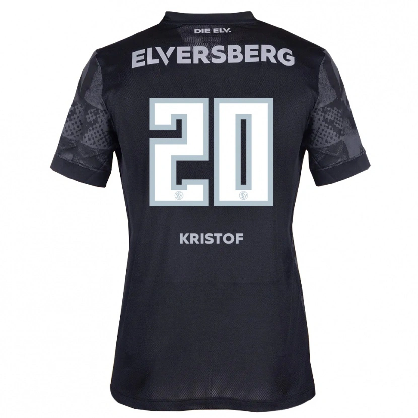 Danxen Damen Nicolas Kristof #20 Schwarz Grau Auswärtstrikot Trikot 2025/26 T-Shirt Österreich