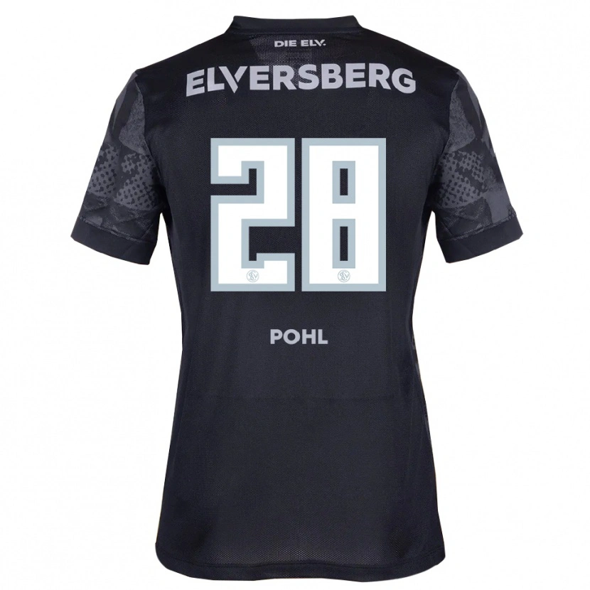 Danxen Damen Jonas Pohl #28 Schwarz Grau Auswärtstrikot Trikot 2025/26 T-Shirt Österreich