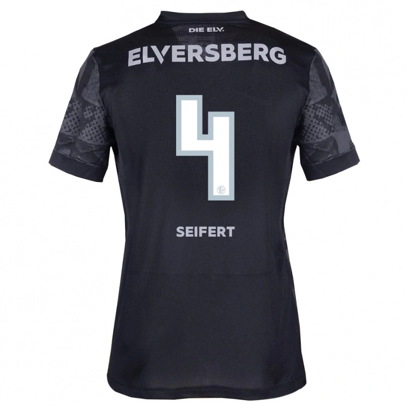 Danxen Damen Luis Seifert #4 Schwarz Grau Auswärtstrikot Trikot 2025/26 T-Shirt Österreich