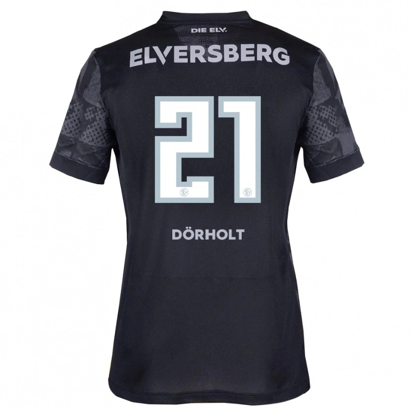 Danxen Damen Yannis Dörholt #21 Schwarz Grau Auswärtstrikot Trikot 2025/26 T-Shirt Österreich