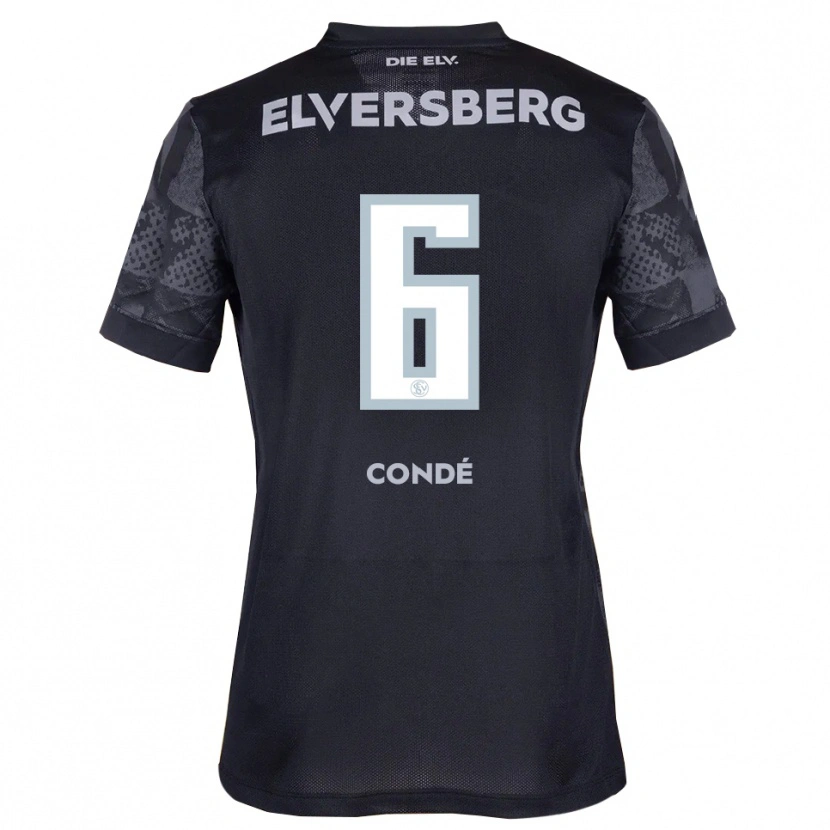 Danxen Damen Amara Condé #6 Schwarz Grau Auswärtstrikot Trikot 2025/26 T-Shirt Österreich